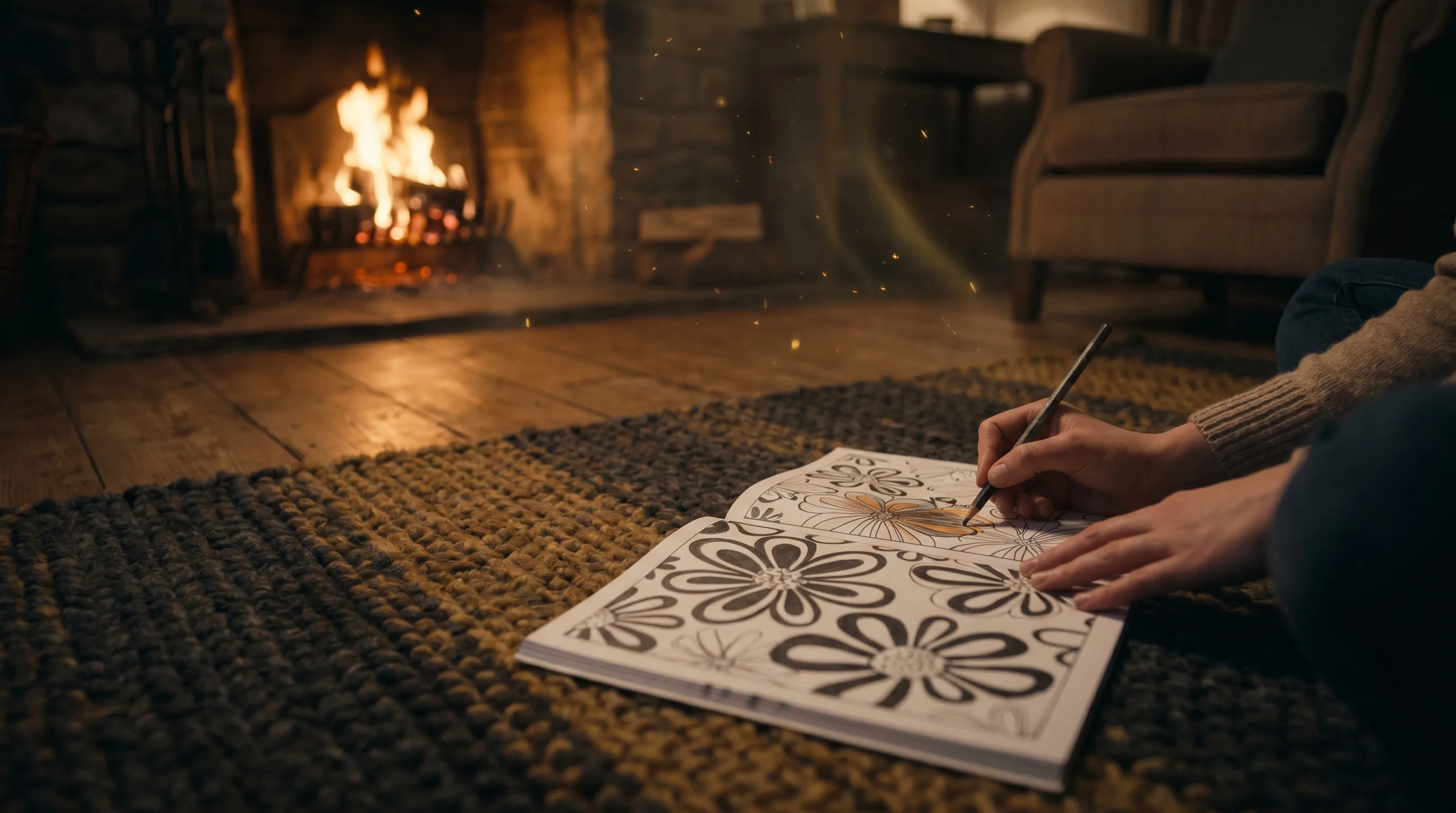 Therapeutic Nighttime Coloring for Anxiety Relief