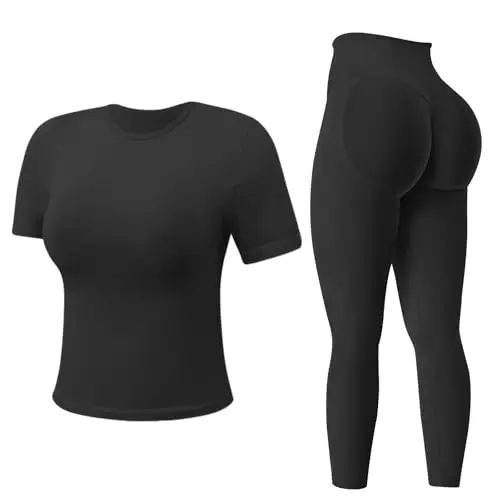 两Piece Set提臀Tight-Fitting Yoga Set