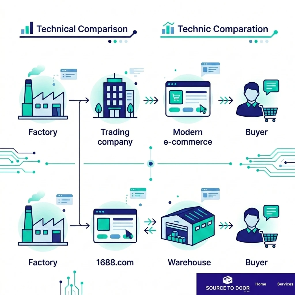 Supply Chain Path Comparison SourceToDoor