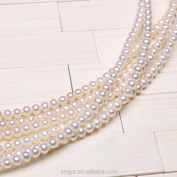 

Certified ZZDIY024 Freshwater Pearl 6-7Mm Round Flawless Taaa2 Semi-Finished Pearl Necklace Bead Chain Pearl