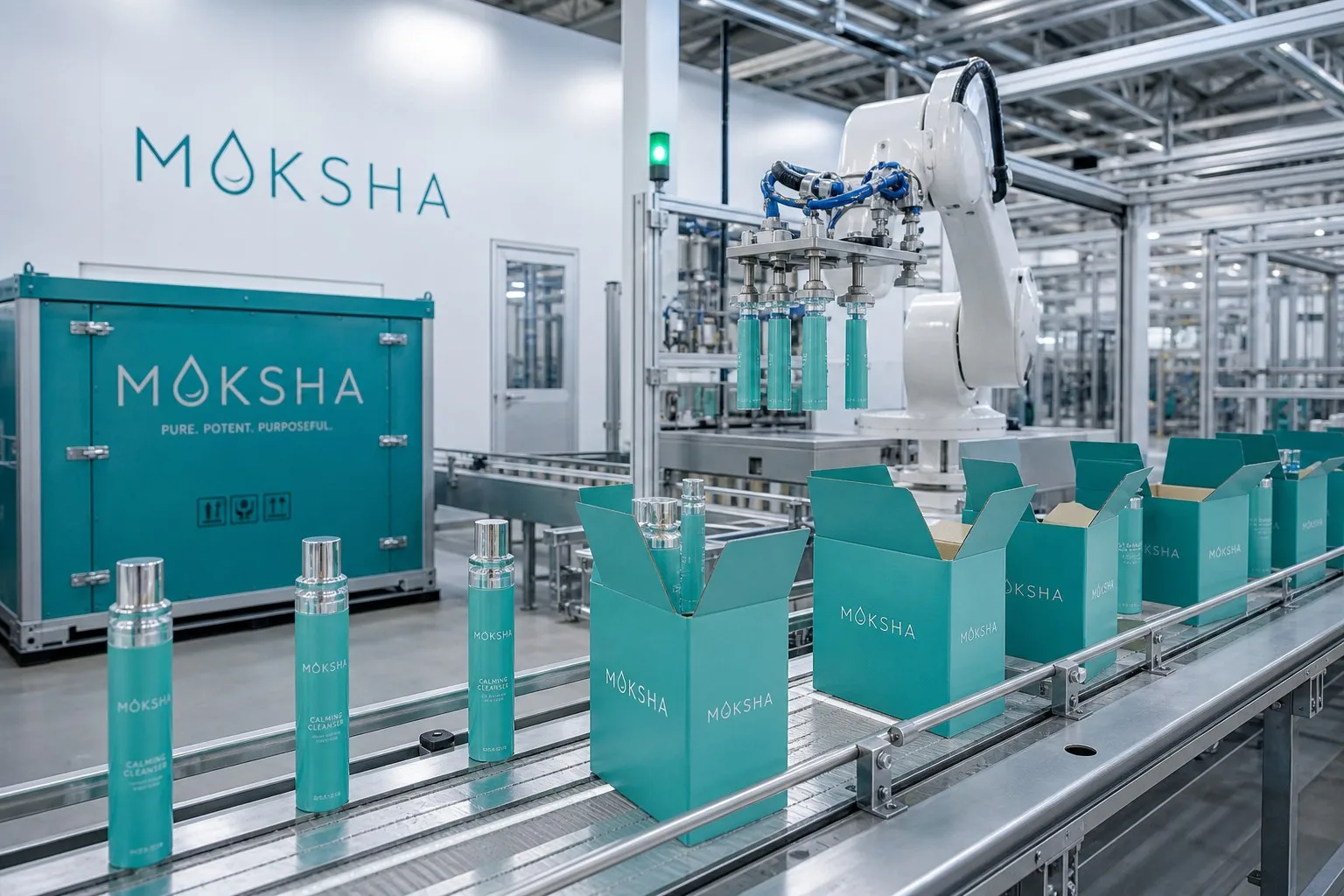 Reducing Skincare Lead Time at MOKSHA factory with automated logistics