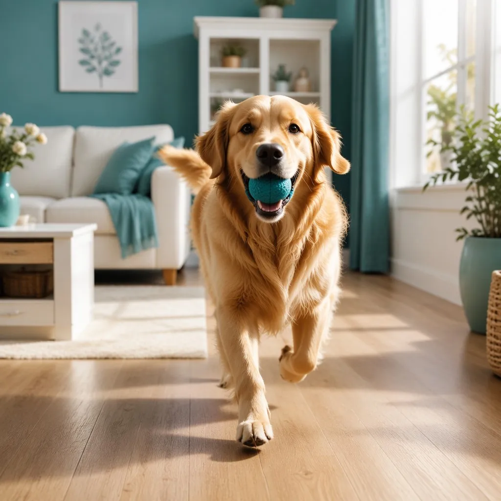 Happy pet with owner enjoying pet care