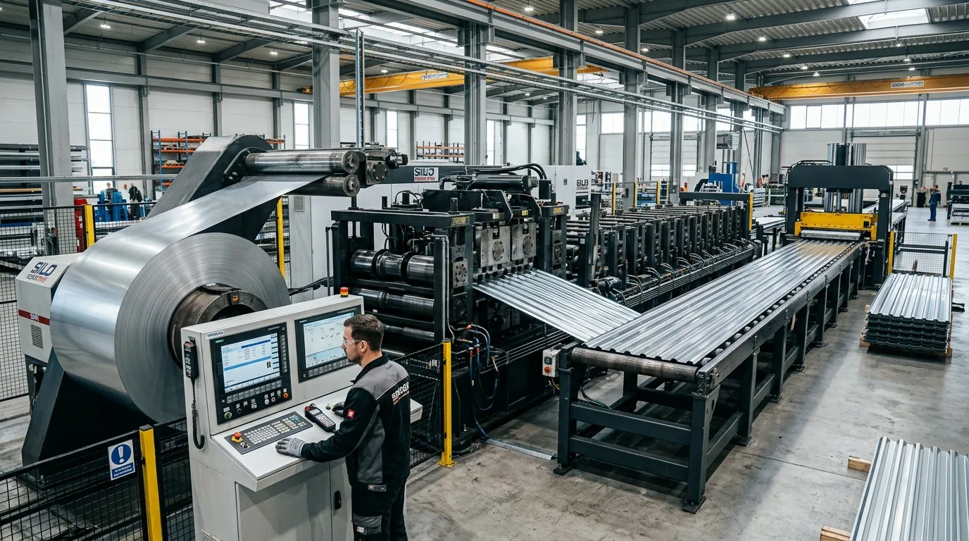 High-precision grain silo roll forming production line by Xinnuo Machinery