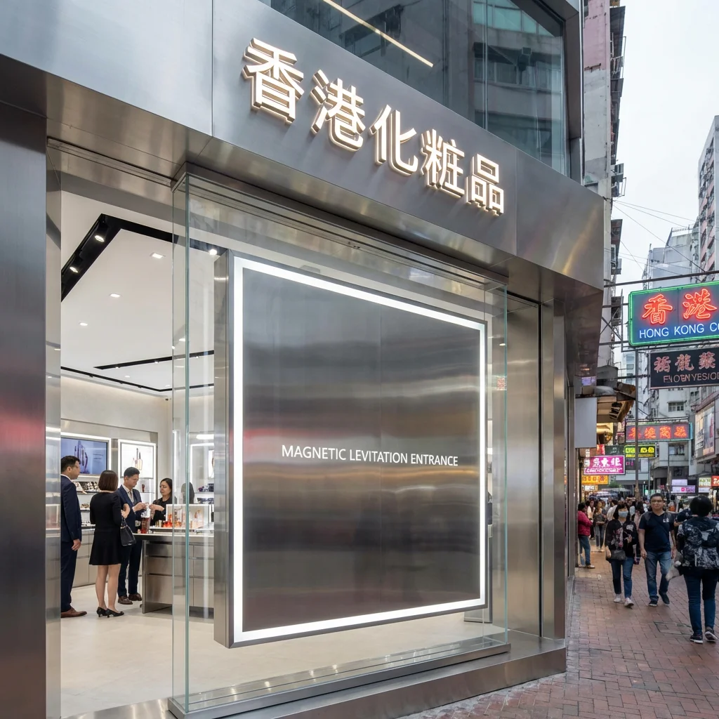 香港化妆品店大门项目实拍