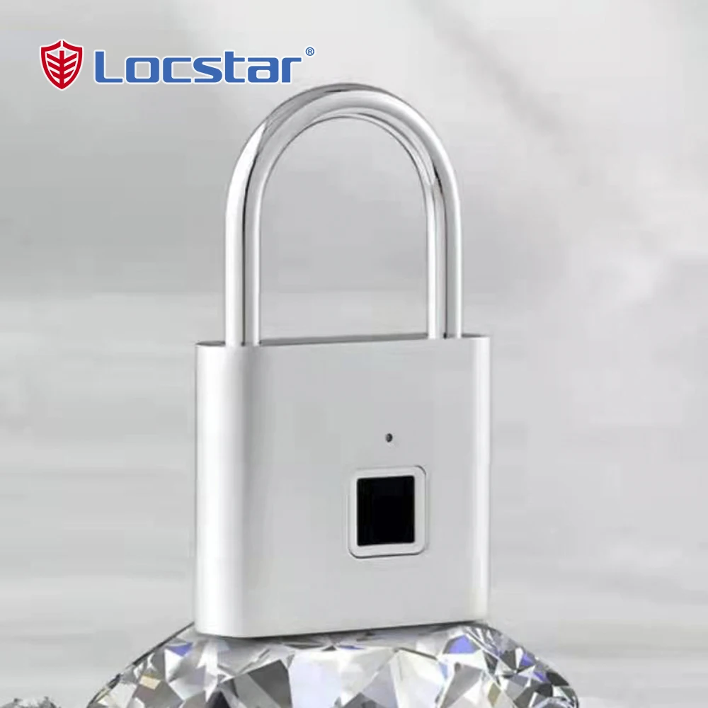

Locstar Waterproof Fingerprint Smart Lock Keyless Padlock Door Box Bag Suitcase USB Charging Waterproof:IP65