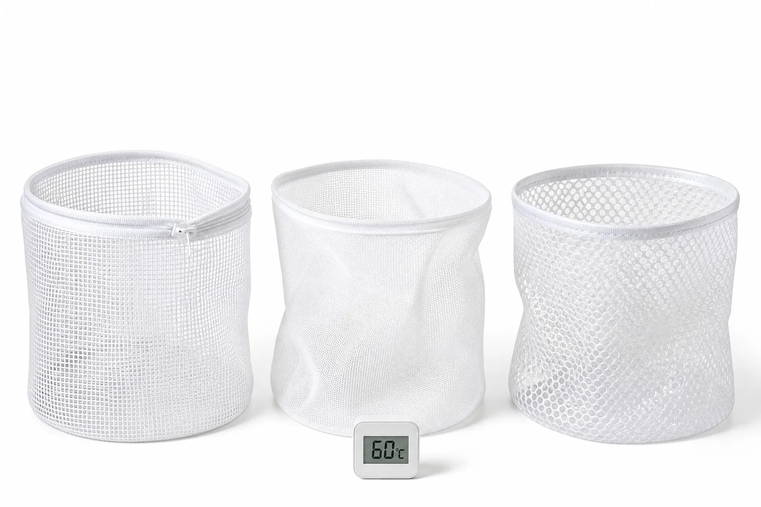 Mesh laundry bag dryer test — polyester vs nylon vs PVC