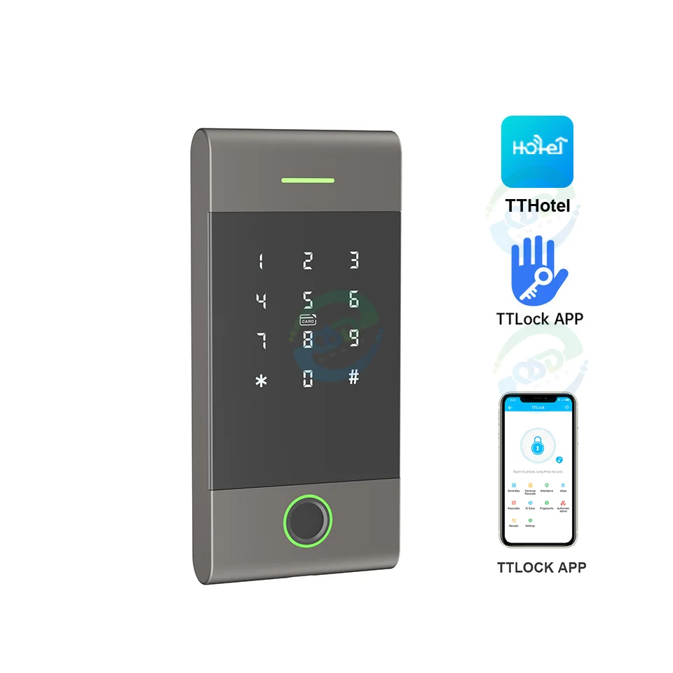 

Waterproof TTLock App Door Access Controller 12V Power Supply Rfid Smart Card Digital Access Control for Office Apartment