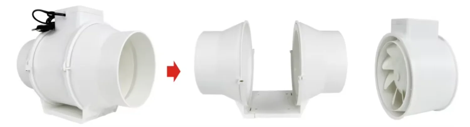 Mix Flow Duct Fan, 220V, Plastic - detail 8
