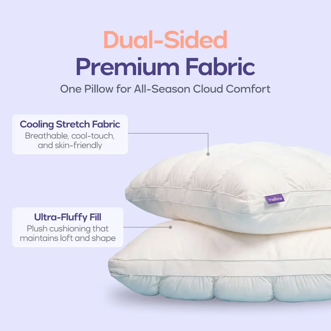 Mellow Puff Pillow Dual-Sided Fabric Details