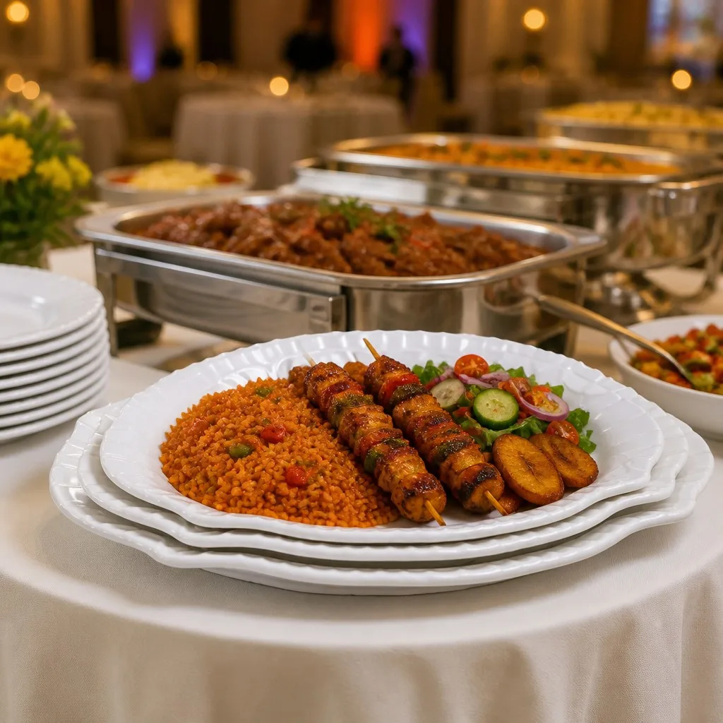 Banquet buffet scene