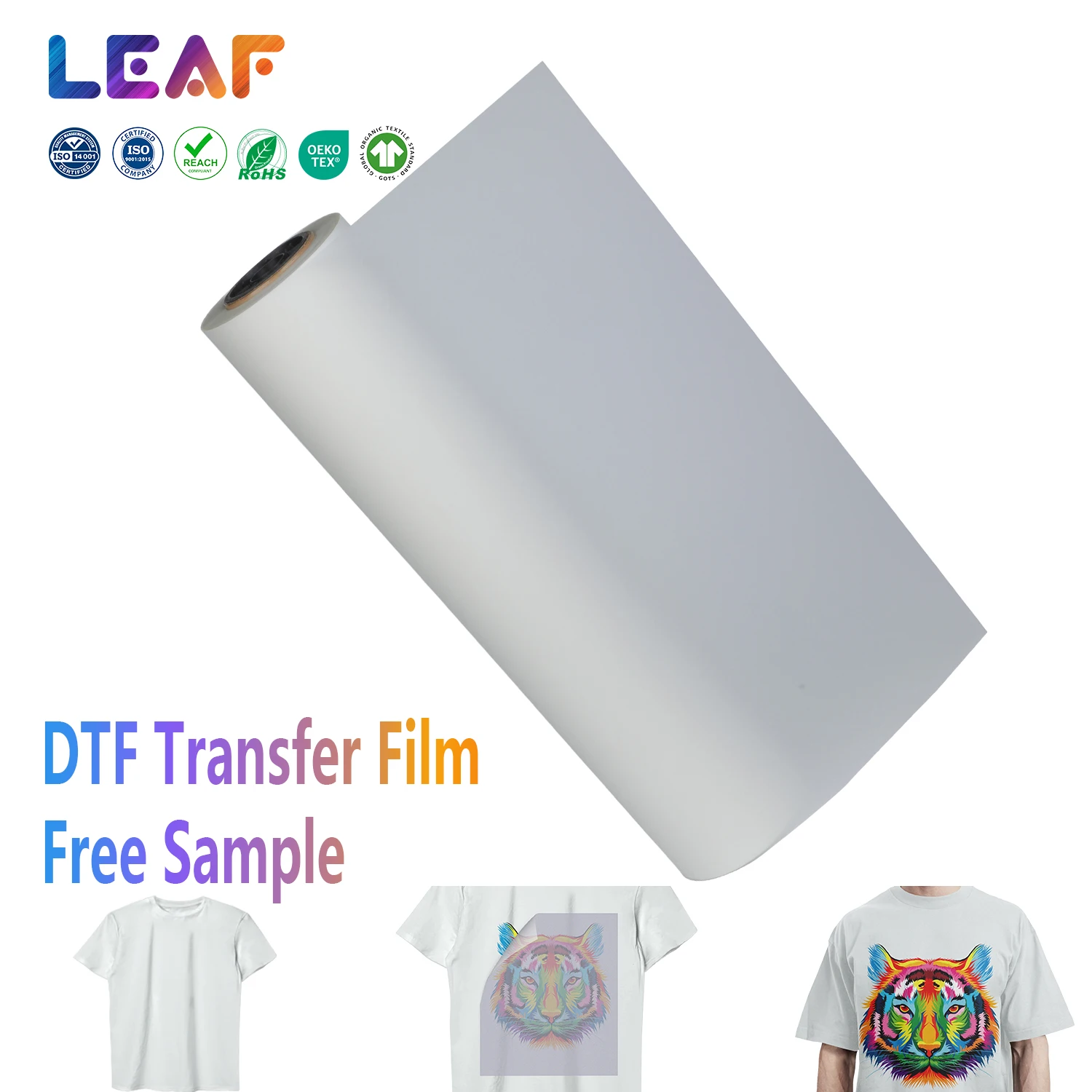 DTF Transfer Film PET Material for DTF Printing 33CM 38CM 60CM 120CM 180CM Heat Transfer in A1 A2 A3 A4 Sizes