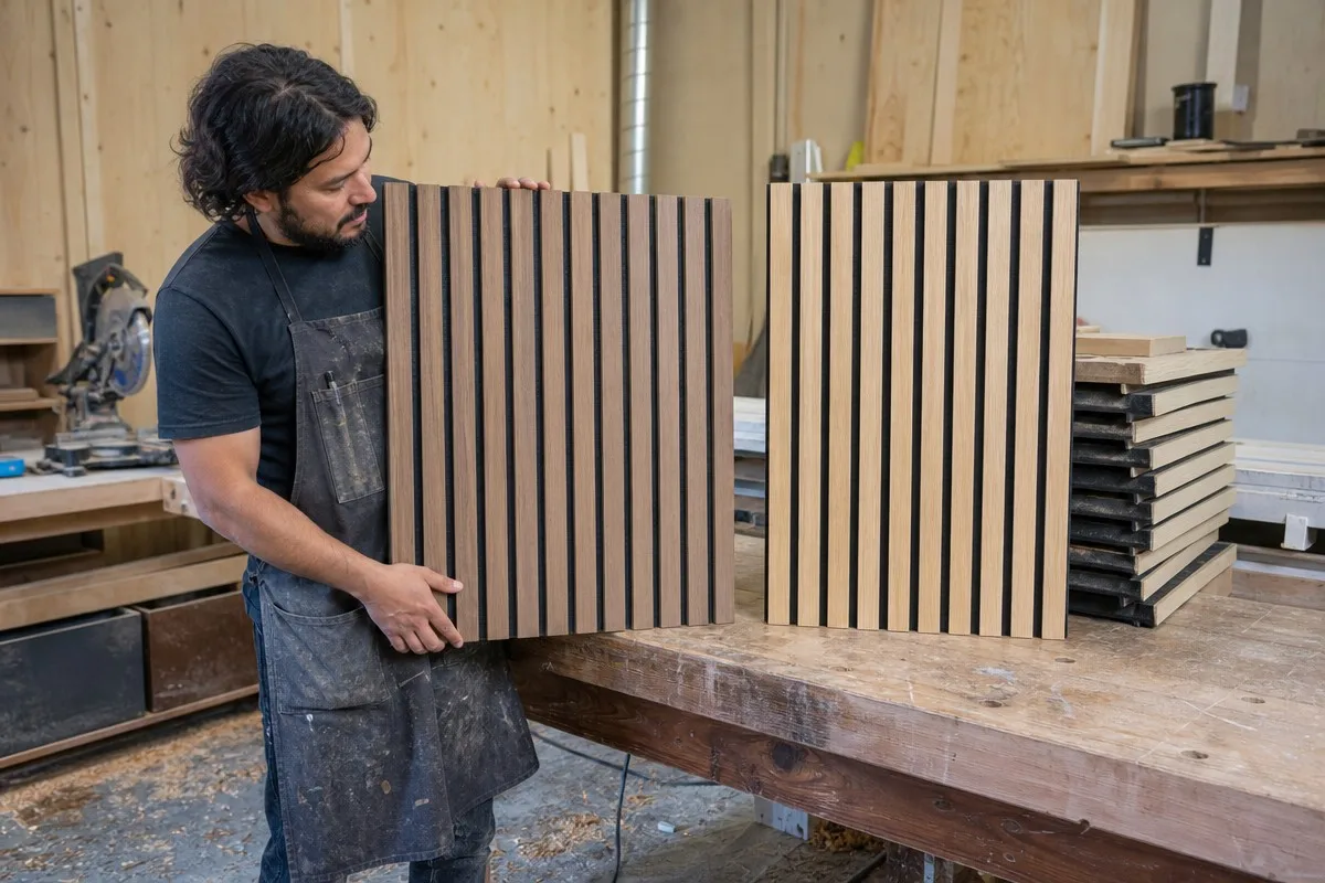 Acoustic panel manufacturer approved sample and mass production quality control