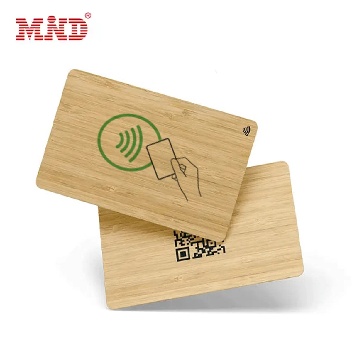 

free Customized Blank RFID Smart Chip Card Laser Engraved NFC Wood Business Card