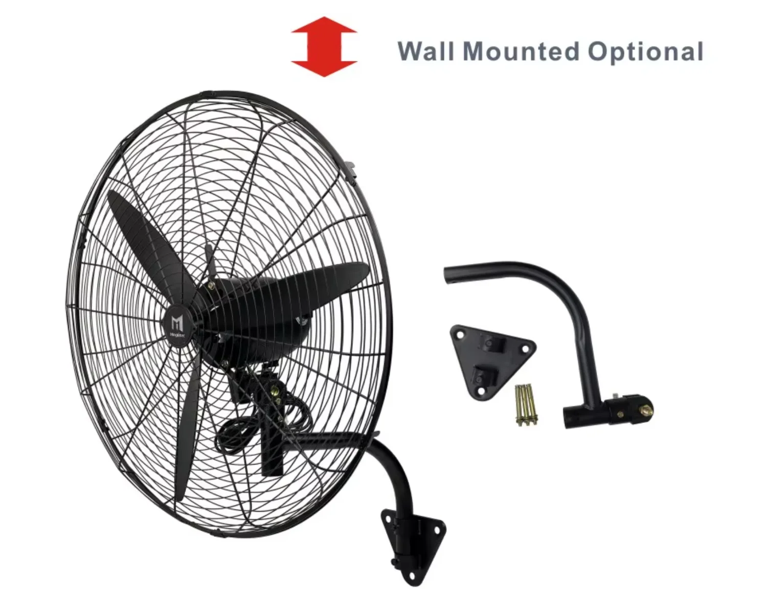 Mounted Fan, 3-Speed, 100~155W, Metal - detail 4