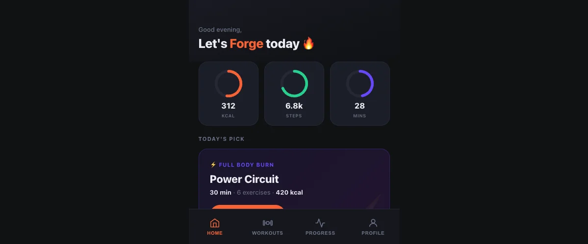 Forge Fitness App