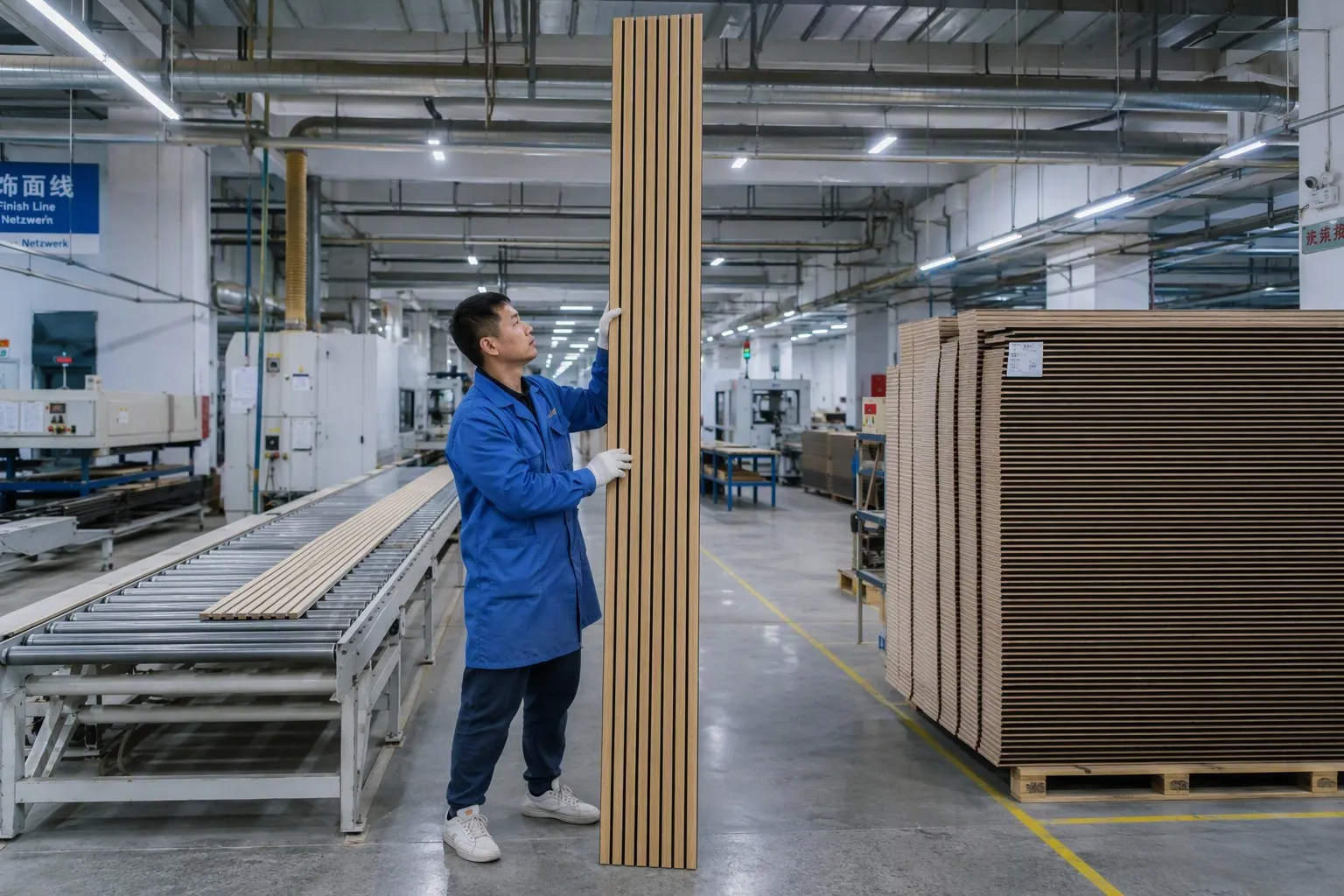 acoustic panels factory quality control and batch inspection
