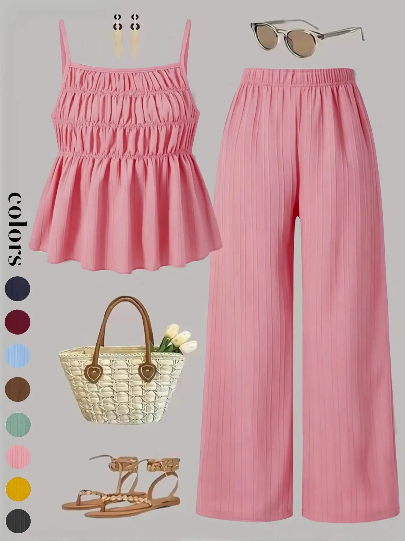 Pink 2-Piece Set with Accessories