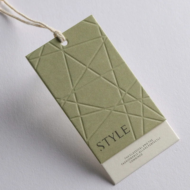 Factory OEM Custom Brand Garment Labels and Tags Eco-friendly Hangtag Customized Name Clothing Tags Labels Custom