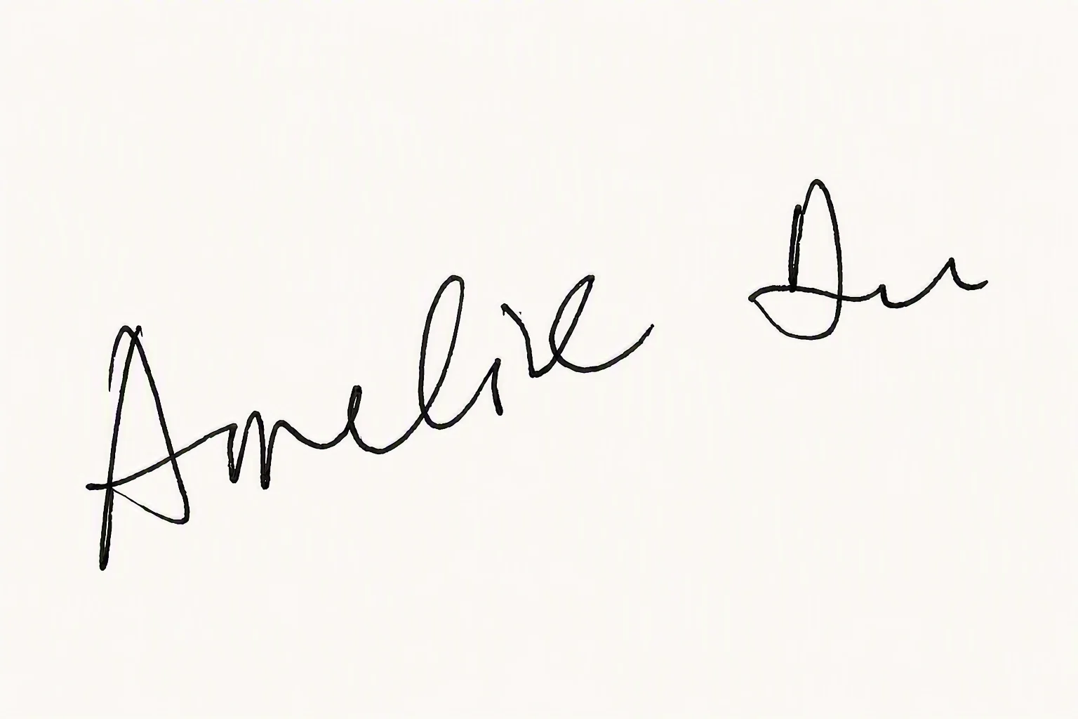Amelie handwritten signature