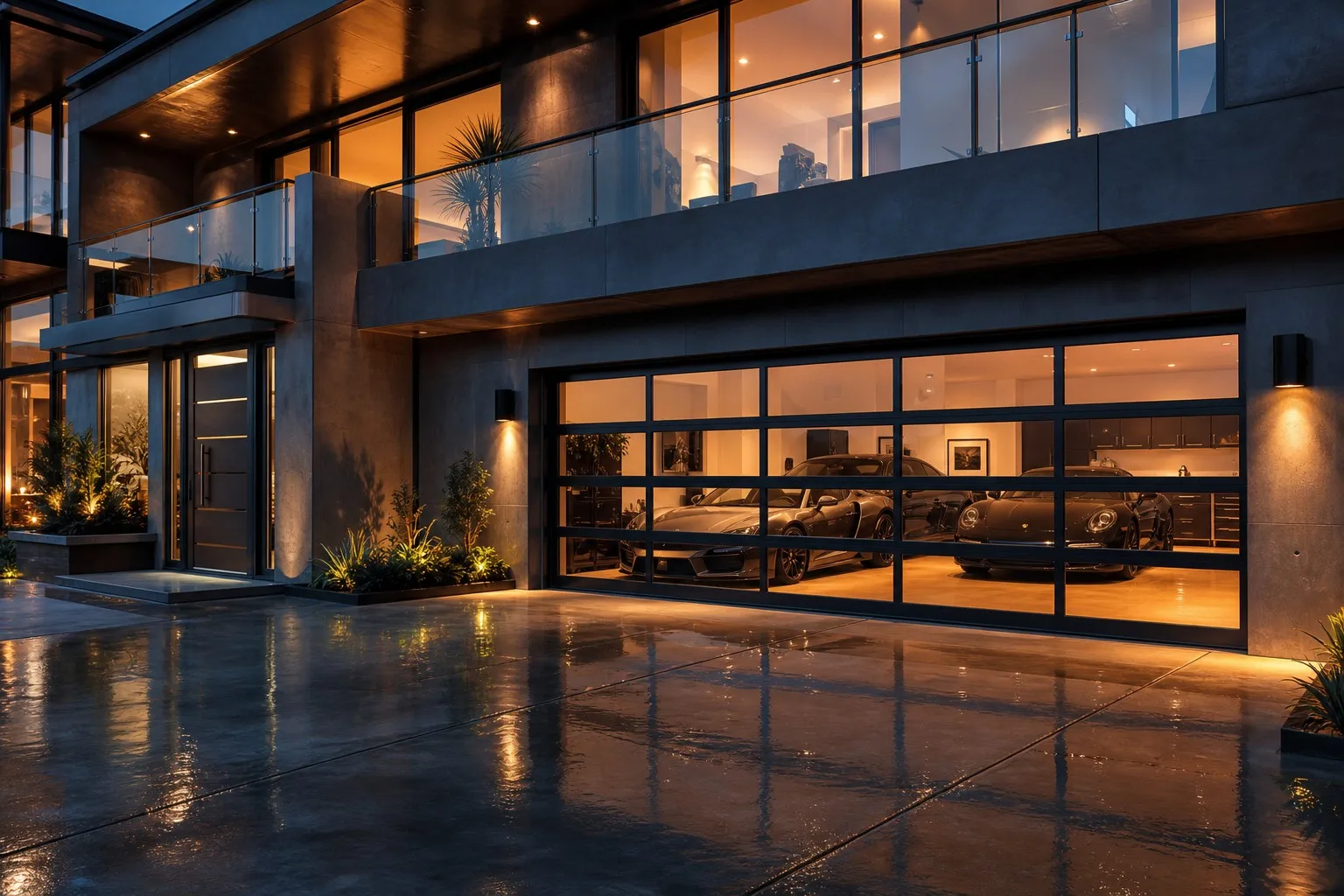 Aluminum Sectional Glass Garage Door Manufacturer China Factory Insulated