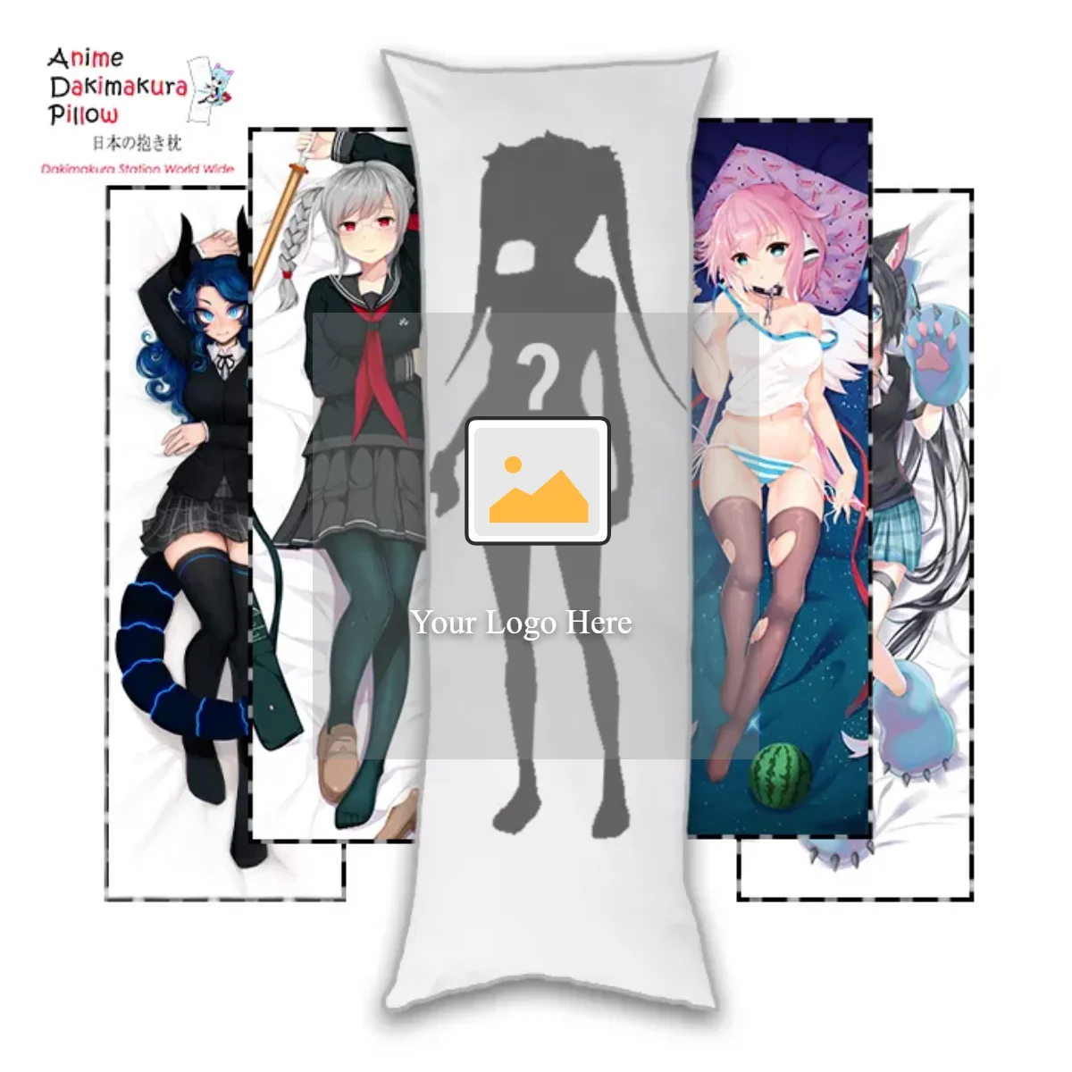 Anime Custom Made Pillow DIY Hugging Body Pillow Cover Case Gift 150*50cm 