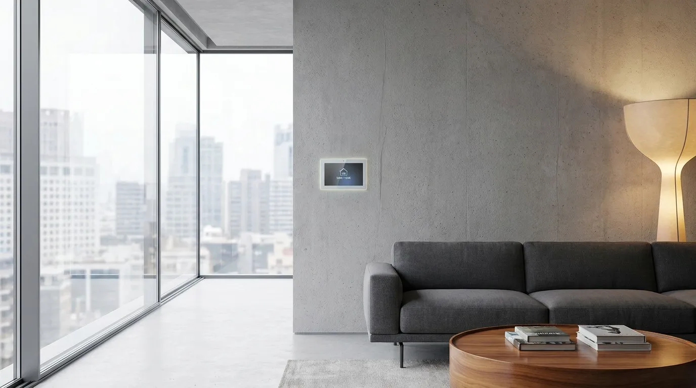 Modern interior with automated intelligent electric window control