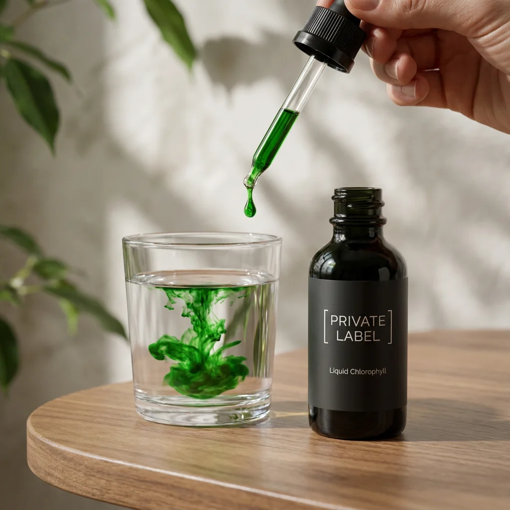 Liquid Chlorophyll drops render