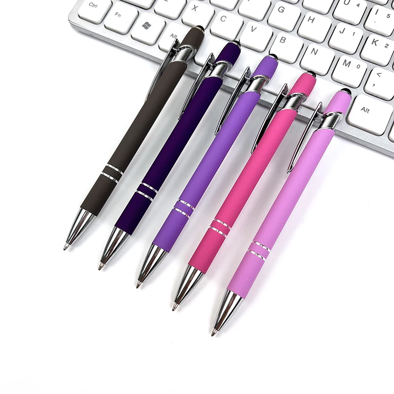 

High-End Series Metal Clip Retractable Pens for Journaling Note Taking with Custom Printed Laser Engraving Logo