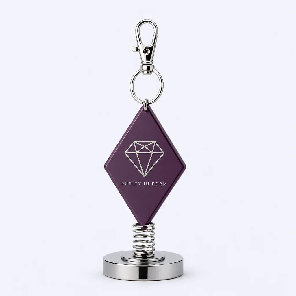 Plum Purple Geometric Diamond