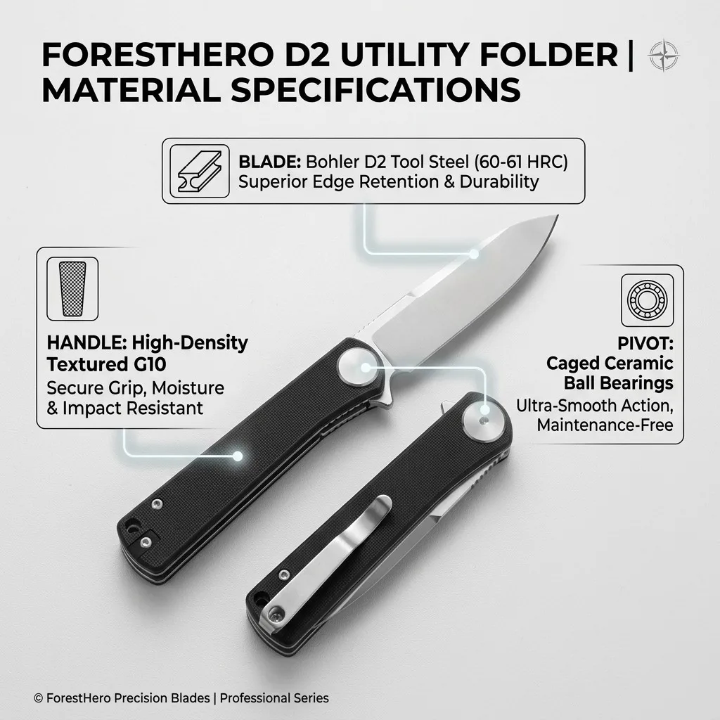 D2 Steel and G10 Specs