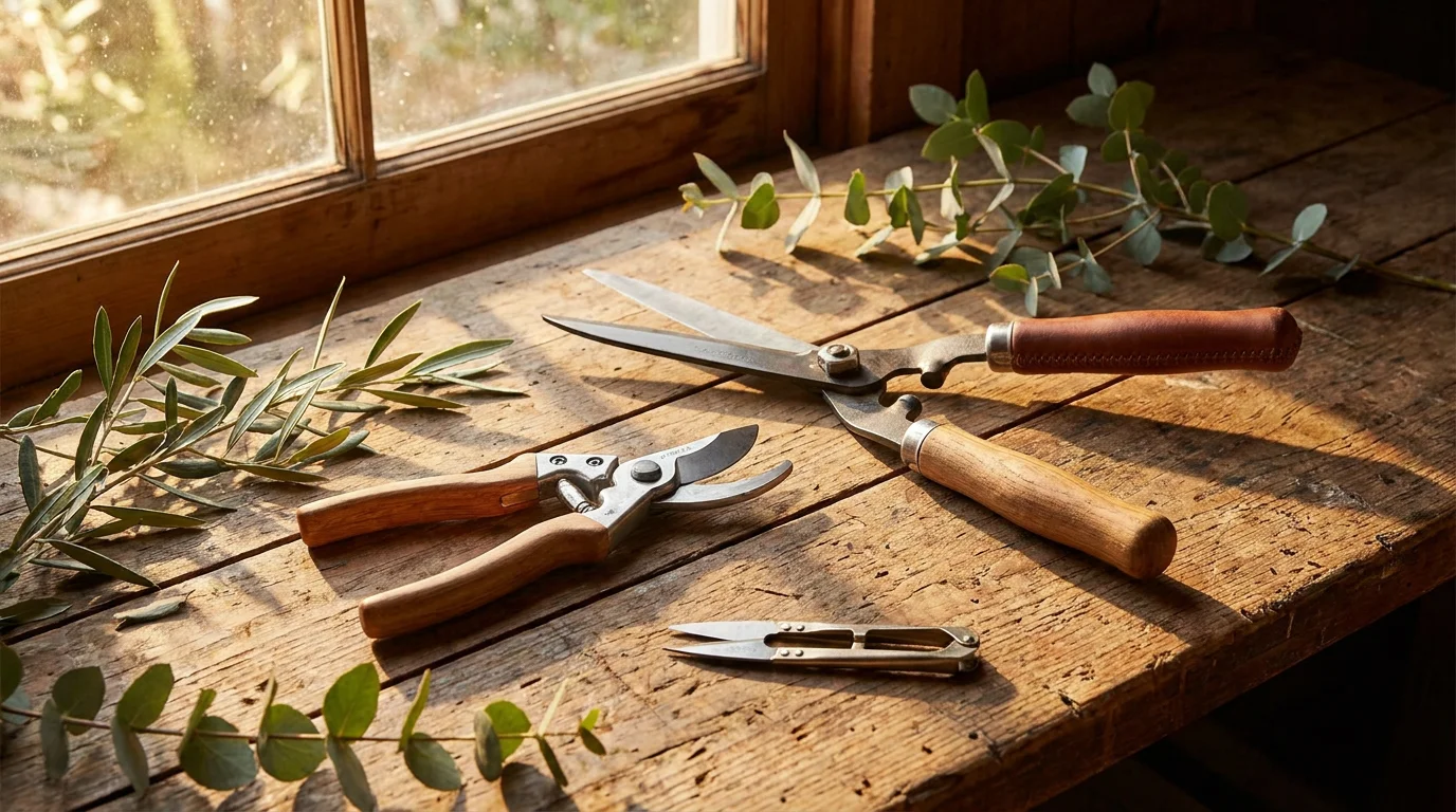 Premium pruning shears and garden cutting tools
