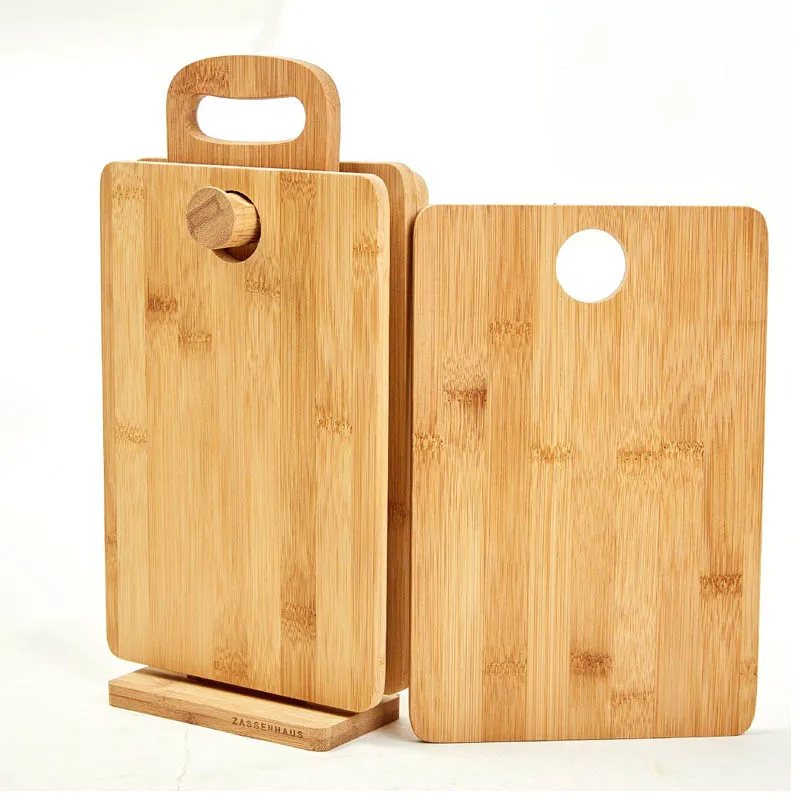 

Multi Pieces Acacia Wood Chopping Board Kitchen Cutting Board With Holder