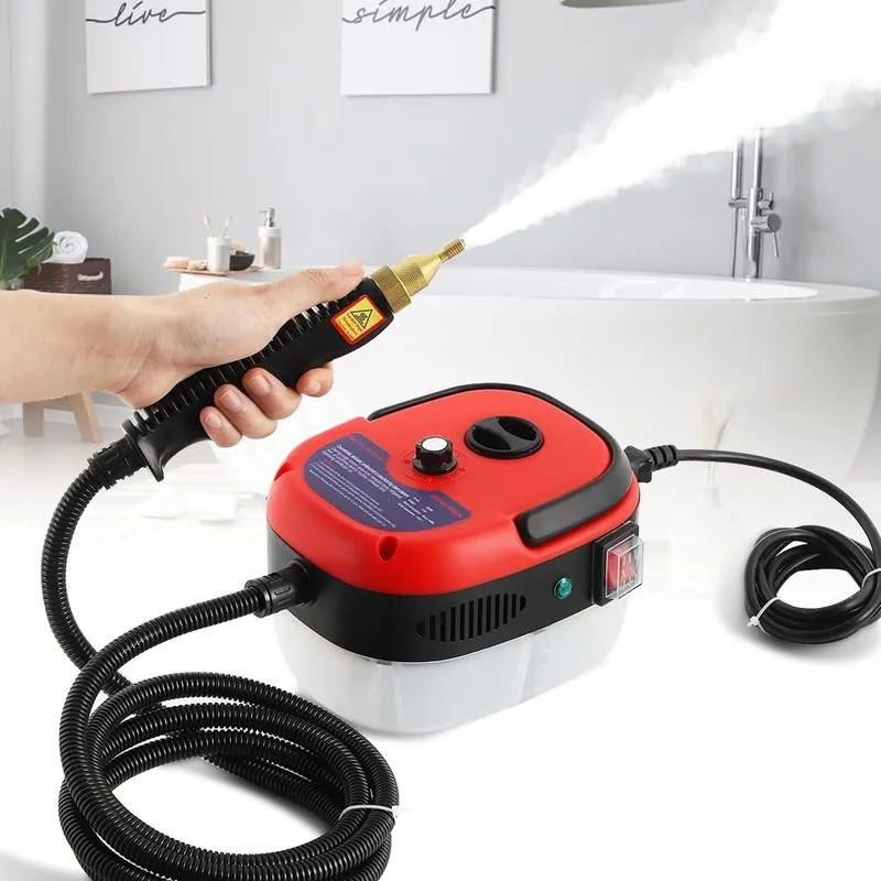 High Pressure Steam Cleaner Red Unit in Use