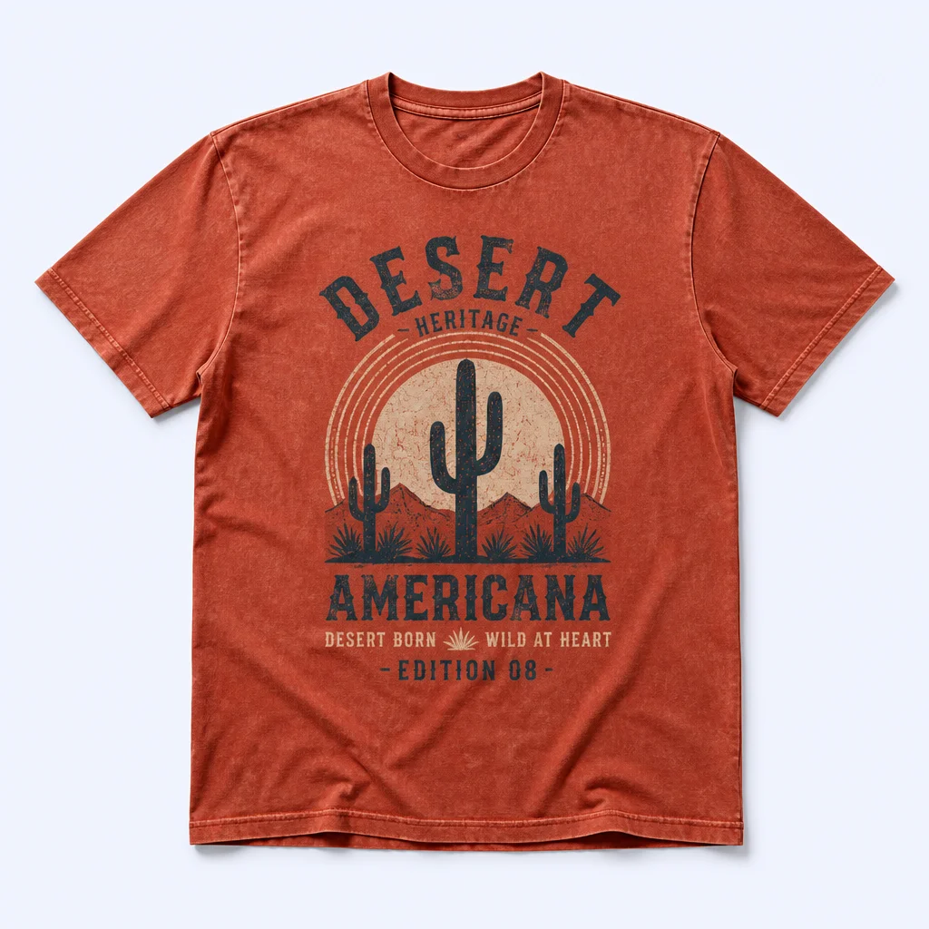 Faded Vintage Burgundy Vinyl Record T-Shirt