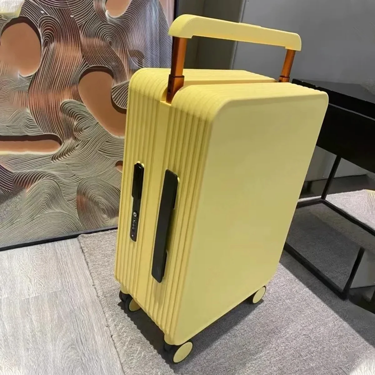 

Custom Trolley Case Travel Luggage Suitcase Rolling Spinner Wheels Hardside Pc Unisex Carry-on Luggage