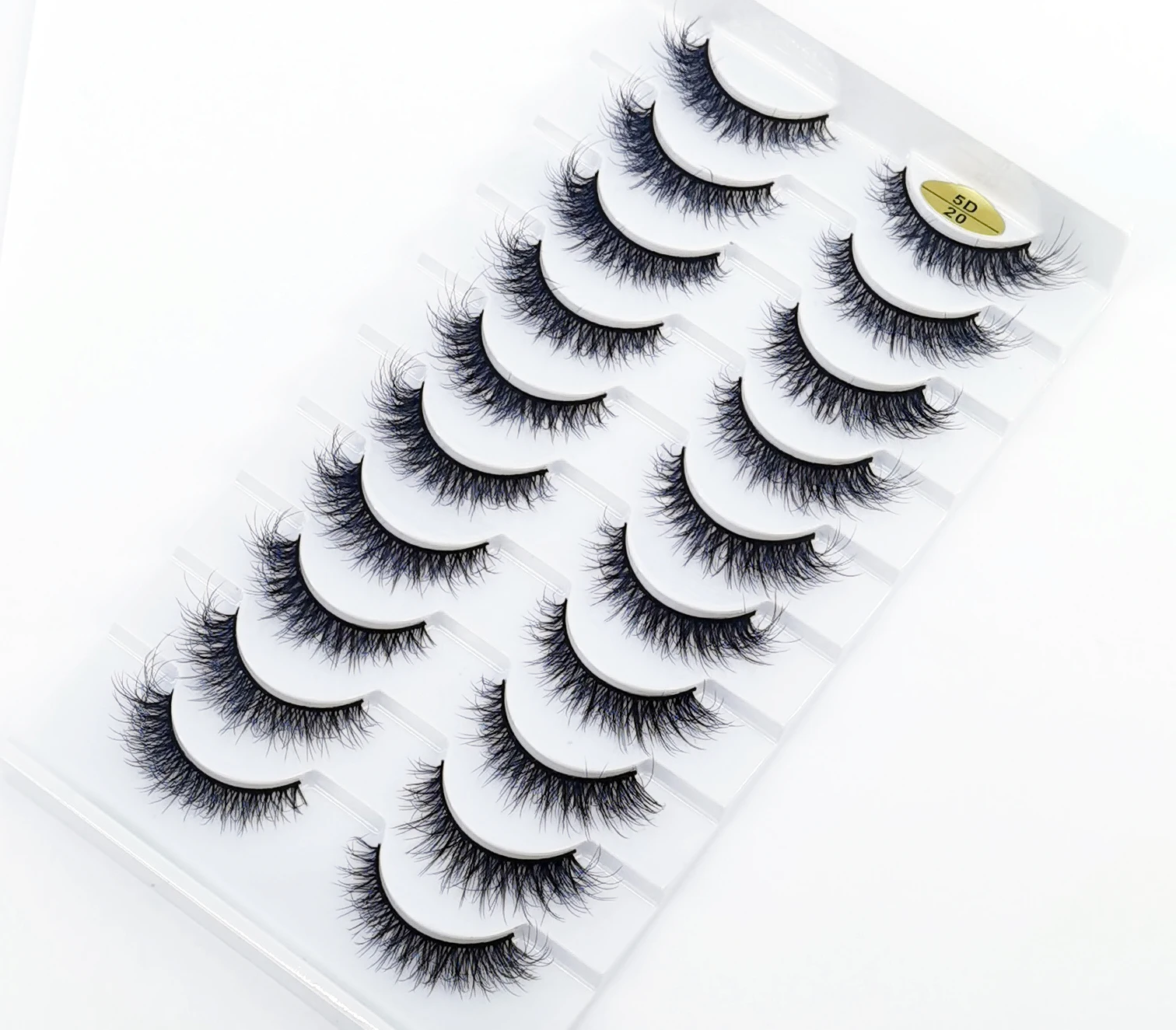 

10 Pairs 3D Mink False Eyelashes Natural Thick Lashes Fluffy Makeup Russian eyelashes Beauty Extension Reusable eyelashes