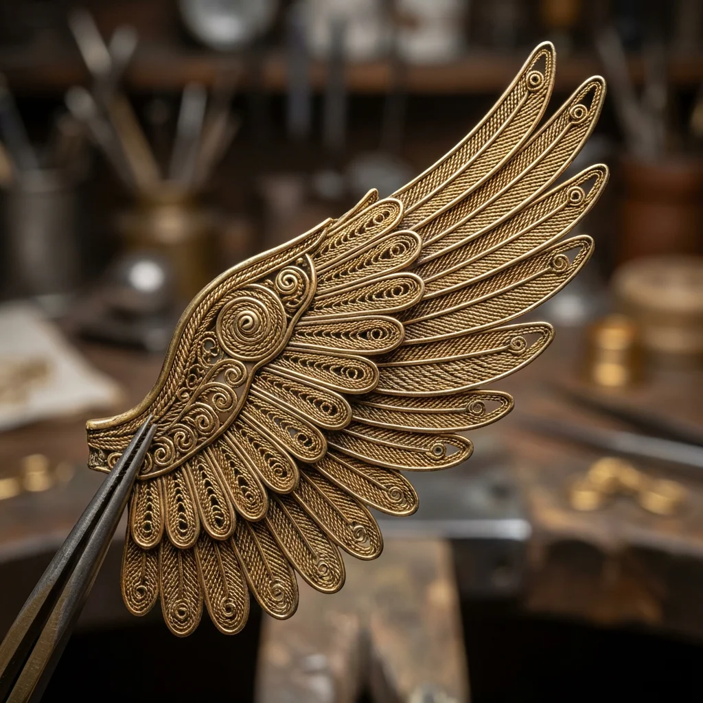 Inlaying Jade in Filigree