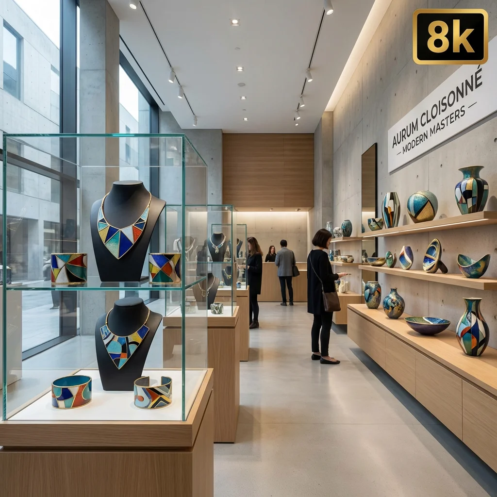 Enamel Filling in Cloisonne