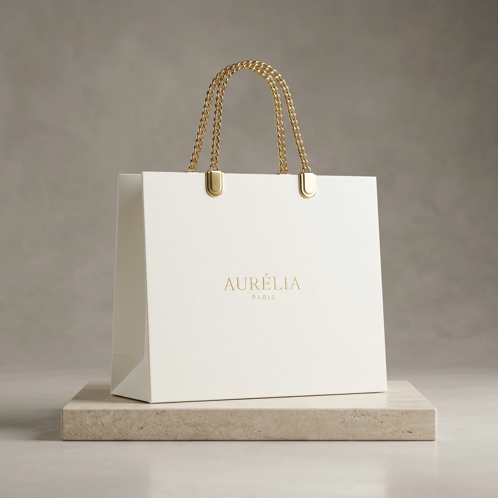 Luxury Cardboard Shopping Bags with Logo