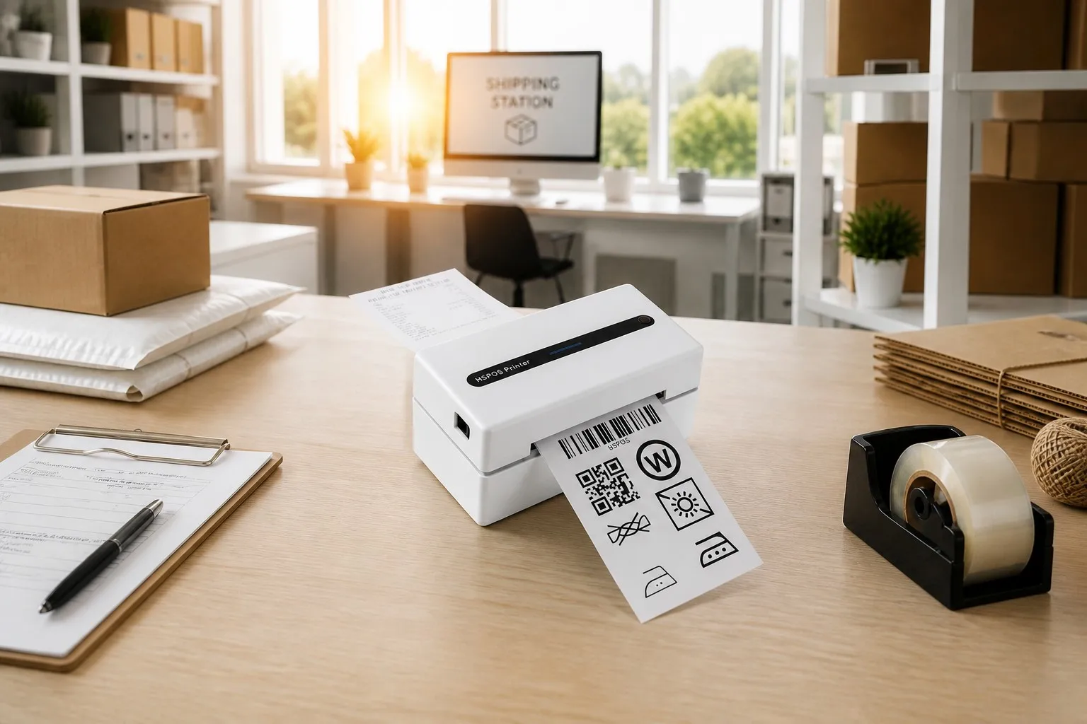 HS-K38 | Professional Shipping Label Printer