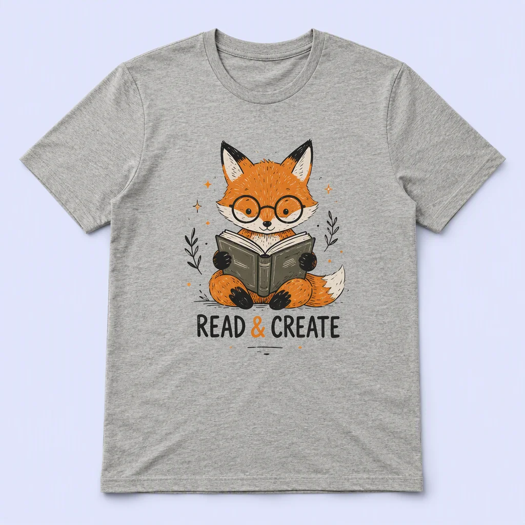 Coral Peach Music Cat T-Shirt