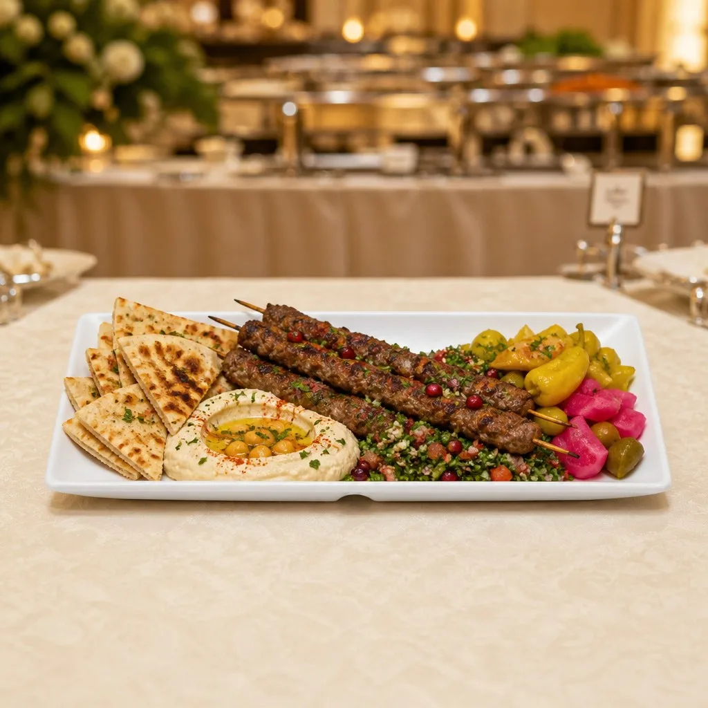 Mezze platter scene