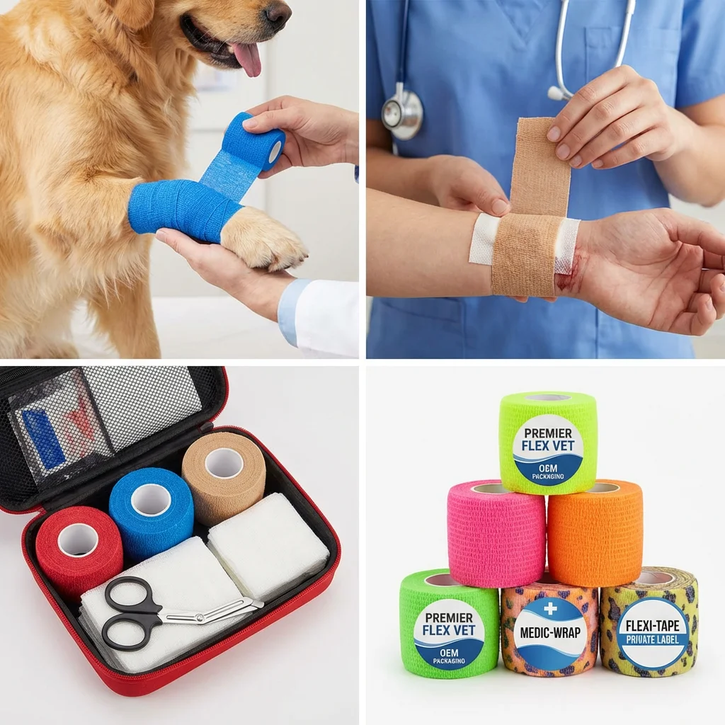 Self-Adhesive Bandage Application Scene