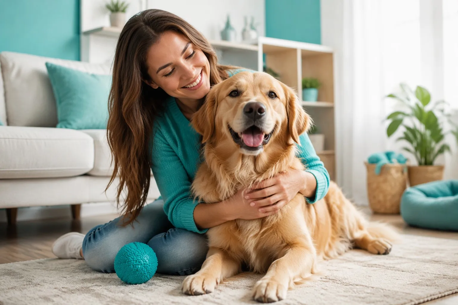Professional pet lifestyle — portable paw washer in use