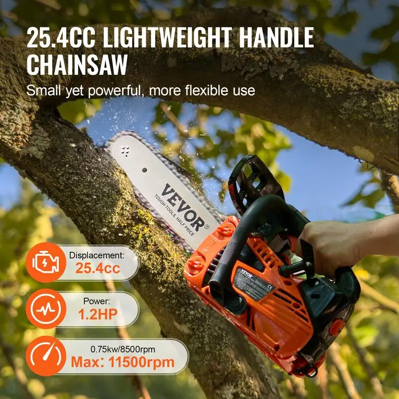 VEVOR 25.4cc Engine power cutting branch
