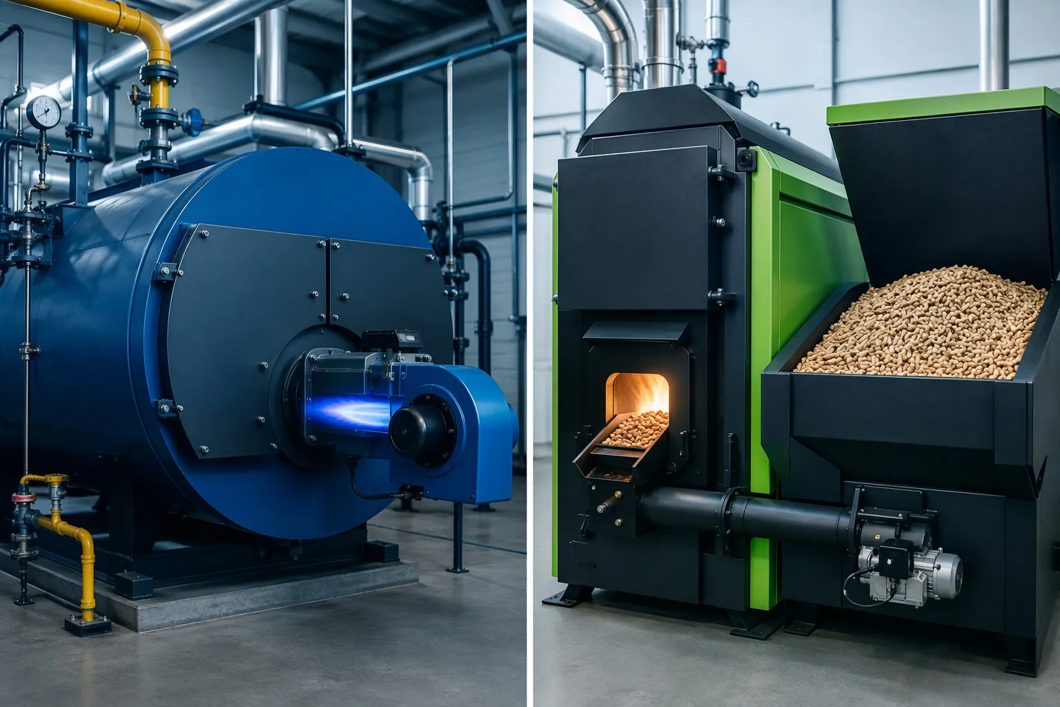 Gas vs Biomass Boiler