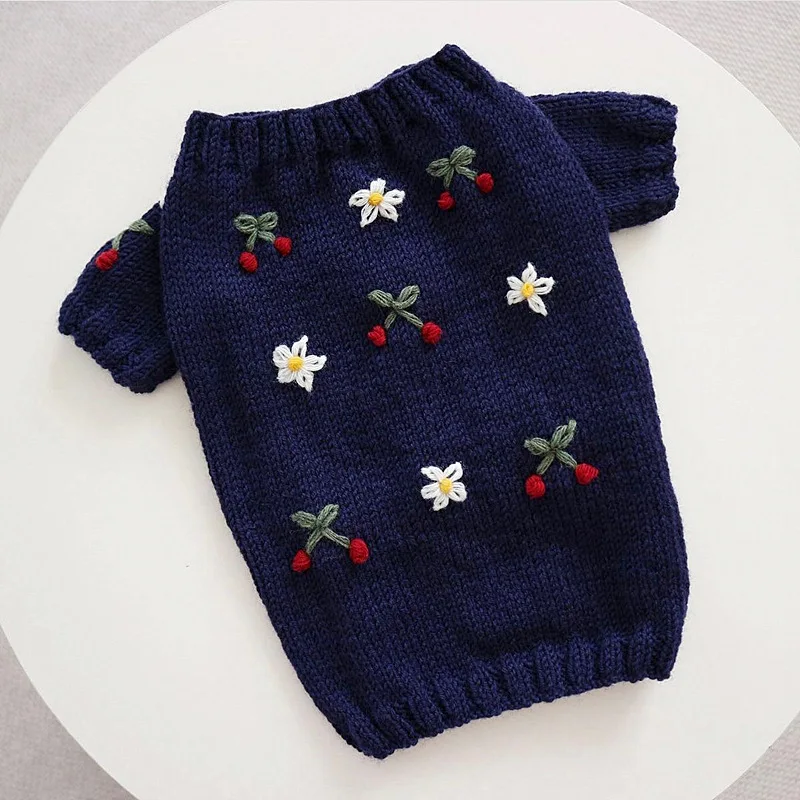 

New Fashion Knitted Dog Sweater Wholesale Dog Clothes Thickened Dog Sweaters Turtleneck