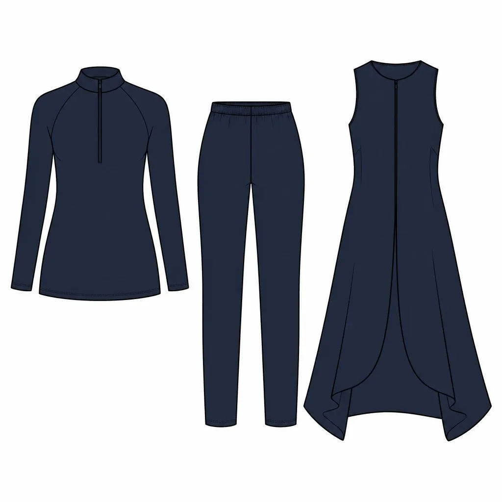 Three-Piece Burkini Sets