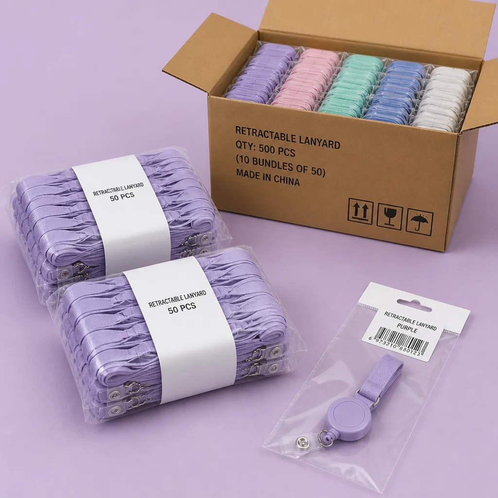 B2B Bulk Export Packaging & Paper-Wrapped Lanyard Bundles