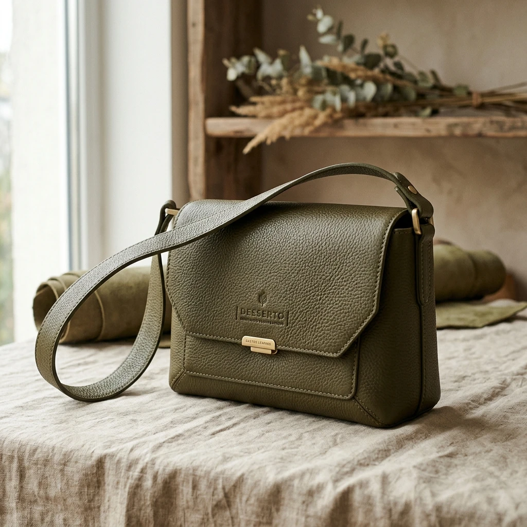 Prototype of Cactus Leather Shoulder Bag
